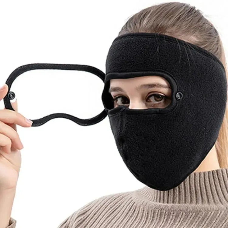 Winter Windproof Anti -dust Full Face Mask Cycling Ski Breathable Masks Eye Shield High Definition Anti Fog Goggles Hood Cover