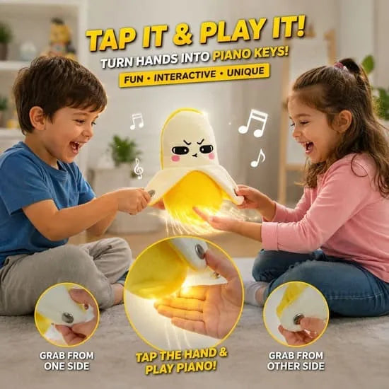 Banana Piano Toy Plush Musical Toy for Kids